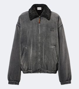 Miu Miu Miu Miu Corduroy cotton bomber jacket