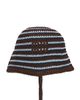 Miu Miu Miu Miu Cotone Crochet Riga Hat - 6