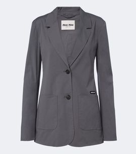 Miu Miu Miu Miu Cotton-blend poplin jacket