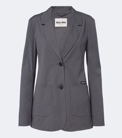 Miu Miu Miu Miu Cotton-blend poplin jacket
