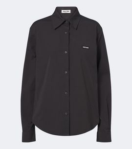 Miu Miu Miu Miu Cotton-blend poplin shirt