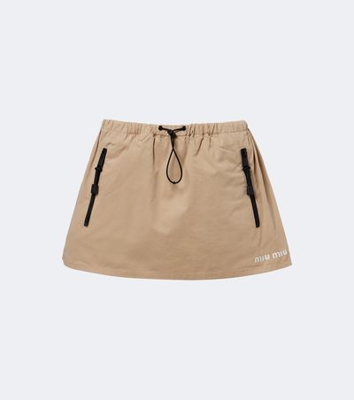 Miu Miu Miu Miu Cotton gabardine miniskirt