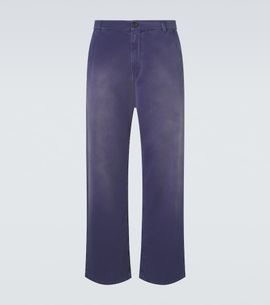 Miu Miu Miu Miu Cotton gabardine wide-leg pants