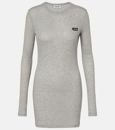 Miu Miu Miu Miu Cotton jersey minidress