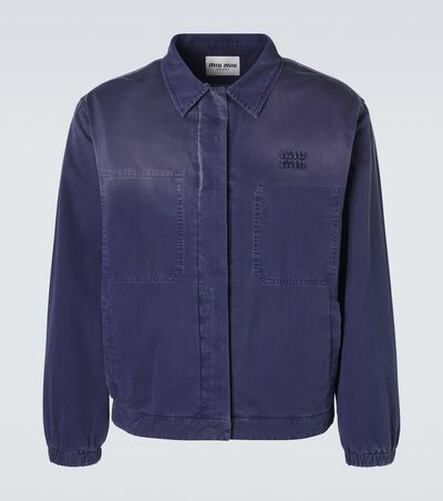 Miu Miu Miu Miu Cotton twill overshirt