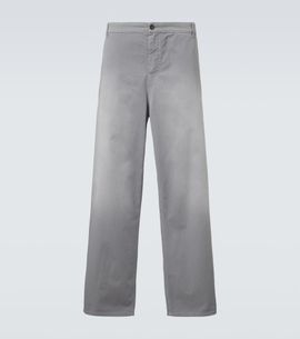 Miu Miu Miu Miu Cotton twill wide-leg pants