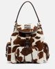 Miu Miu Miu Miu Cow-print calf hair backpack - 1