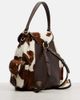 Miu Miu Miu Miu Cow-print calf hair backpack - 4