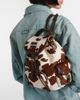 Miu Miu Miu Miu Cow-print calf hair backpack - 7