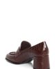 Miu Miu Miu Miu Croc Embossed Leather Loafer Pump - 2