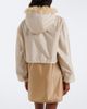 Miu Miu Miu Miu Cropped hooded shearling-trimmed jacket - 5