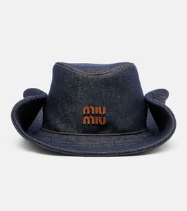 Miu Miu Miu Miu Denim cowboy hat