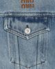 Miu Miu Miu Miu Denim Pelle Jacket - 5
