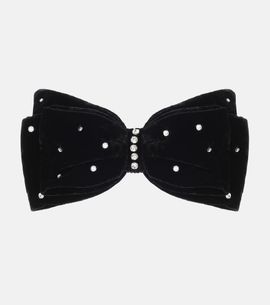 Miu Miu Miu Miu Embellished velvet bow barrette