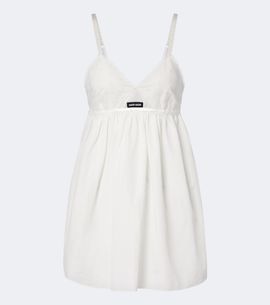 Miu Miu Miu Miu Embroidered cotton and linen-blend minidress