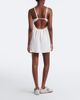 Miu Miu Miu Miu Embroidered cotton and linen-blend minidress - 5