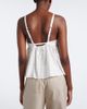 Miu Miu Miu Miu Embroidered cotton and linen-blend top - 4