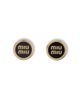 Miu Miu Miu Miu Enameled Metal Earrings - 1