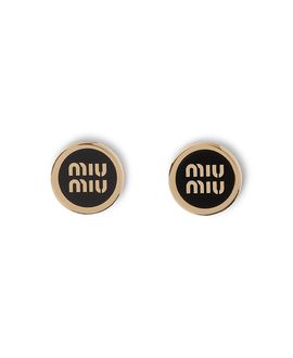Miu Miu Miu Miu Enameled Metal Earrings