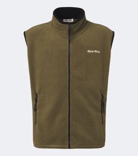Miu Miu Miu Miu Fleece zip-up vest