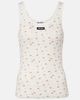 Miu Miu Miu Miu Floral cotton jersey tank top - 1