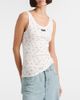 Miu Miu Miu Miu Floral cotton jersey tank top - 3