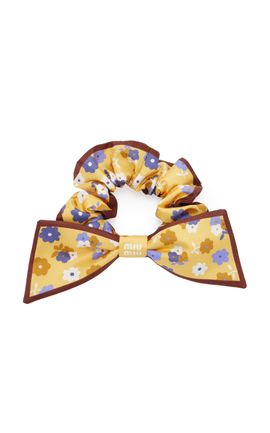 Miu Miu Miu Miu Floral Twill Scrunchie