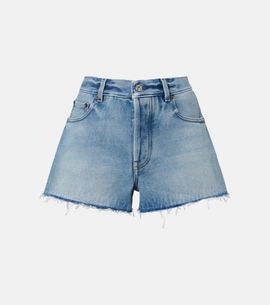 Miu Miu Miu Miu Frayed denim shorts