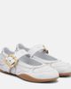 Miu Miu Miu Miu Gymnasium leather ballet flats - 1