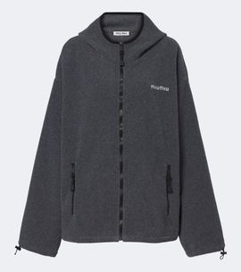 Miu Miu Miu Miu Hooded oversized fleece jacket