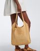 Miu Miu Miu Miu Ivy crochet raffia tote bag - 2