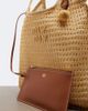 Miu Miu Miu Miu Ivy crochet raffia tote bag - 6