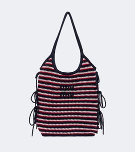 Miu Miu Miu Miu Ivy crochet striped shopper