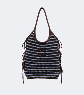 Miu Miu Miu Miu Ivy crochet striped tote bag