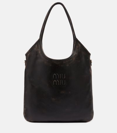 Miu Miu Miu Miu Ivy distressed leather shoulder bag
