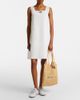 Miu Miu Miu Miu Ivy raffia-effect and linen shopper - 5