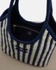 Miu Miu Miu Miu Ivy striped crochet shoulder bag - 3