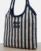 Miu Miu Miu Miu Ivy striped crochet shoulder bag - 6