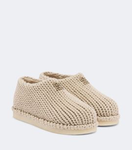 Miu Miu Miu Miu Knitted slip-on shoes