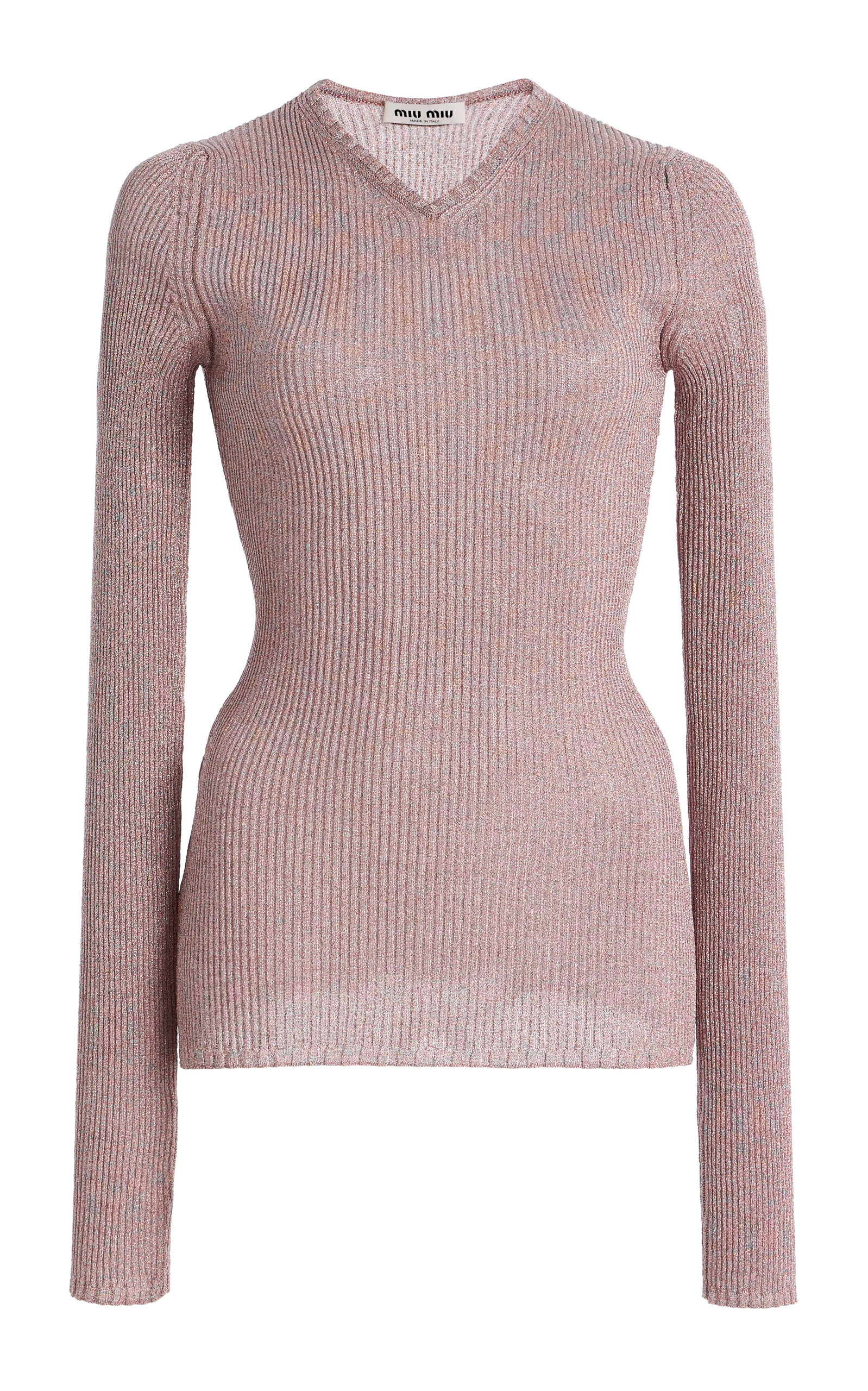 Miu Miu Miu Miu Knitted Top Pink IT 38