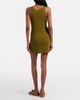 Miu Miu Miu Miu Lace-trimmed pointelle cotton minidress - 4