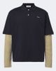 Miu Miu Miu Miu Layered cotton jersey polo shirt - 1