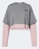 Miu Miu Miu Miu Layered cotton jersey T-shirt - 1