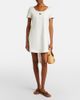 Miu Miu Miu Miu Leather-trimmed cotton jersey minidress - 2