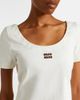 Miu Miu Miu Miu Leather-trimmed cotton jersey minidress - 3