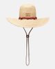 Miu Miu Miu Miu Leather-trimmed raffia sun hat - 1