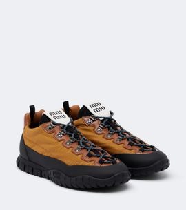 Miu Miu Miu Miu Leather-trimmed sneakers