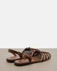 Miu Miu Miu Miu Leather and suede slingback fisherman sandals - 2