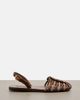 Miu Miu Miu Miu Leather and suede slingback fisherman sandals - 3
