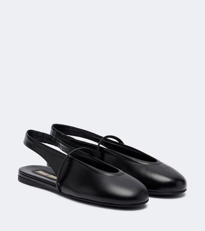 Miu Miu Miu Miu Leather slingback flats